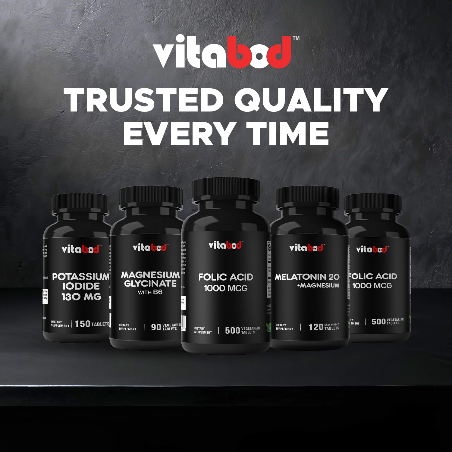 Non-GMO gluten-free folic acid tablets