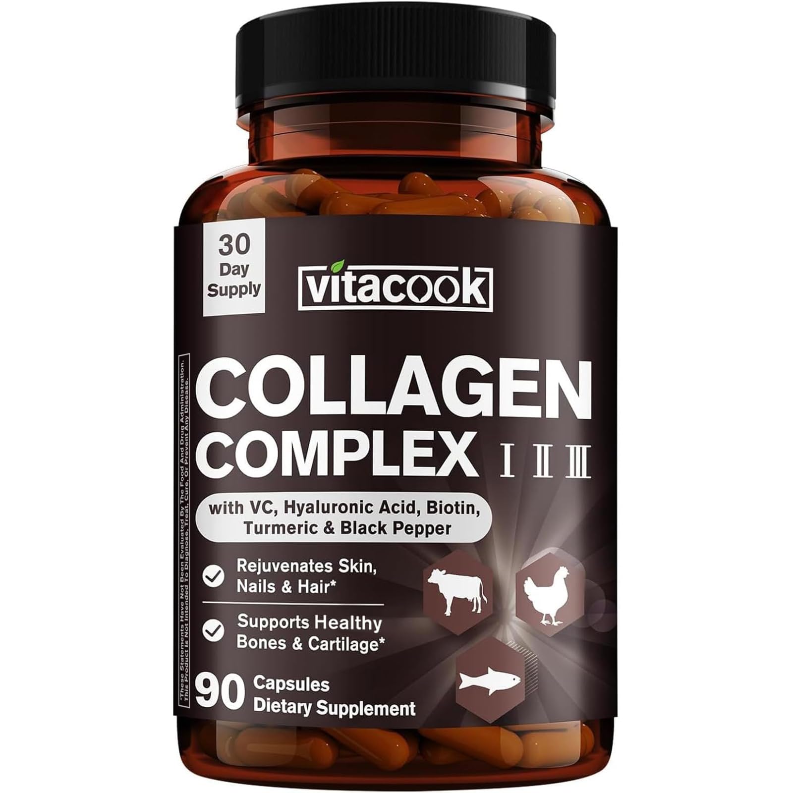Vitacook Collagen Peptides Complex bottle label