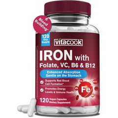 Hero image of Vitacook Iron Bisglycinate – 120 vegan caps