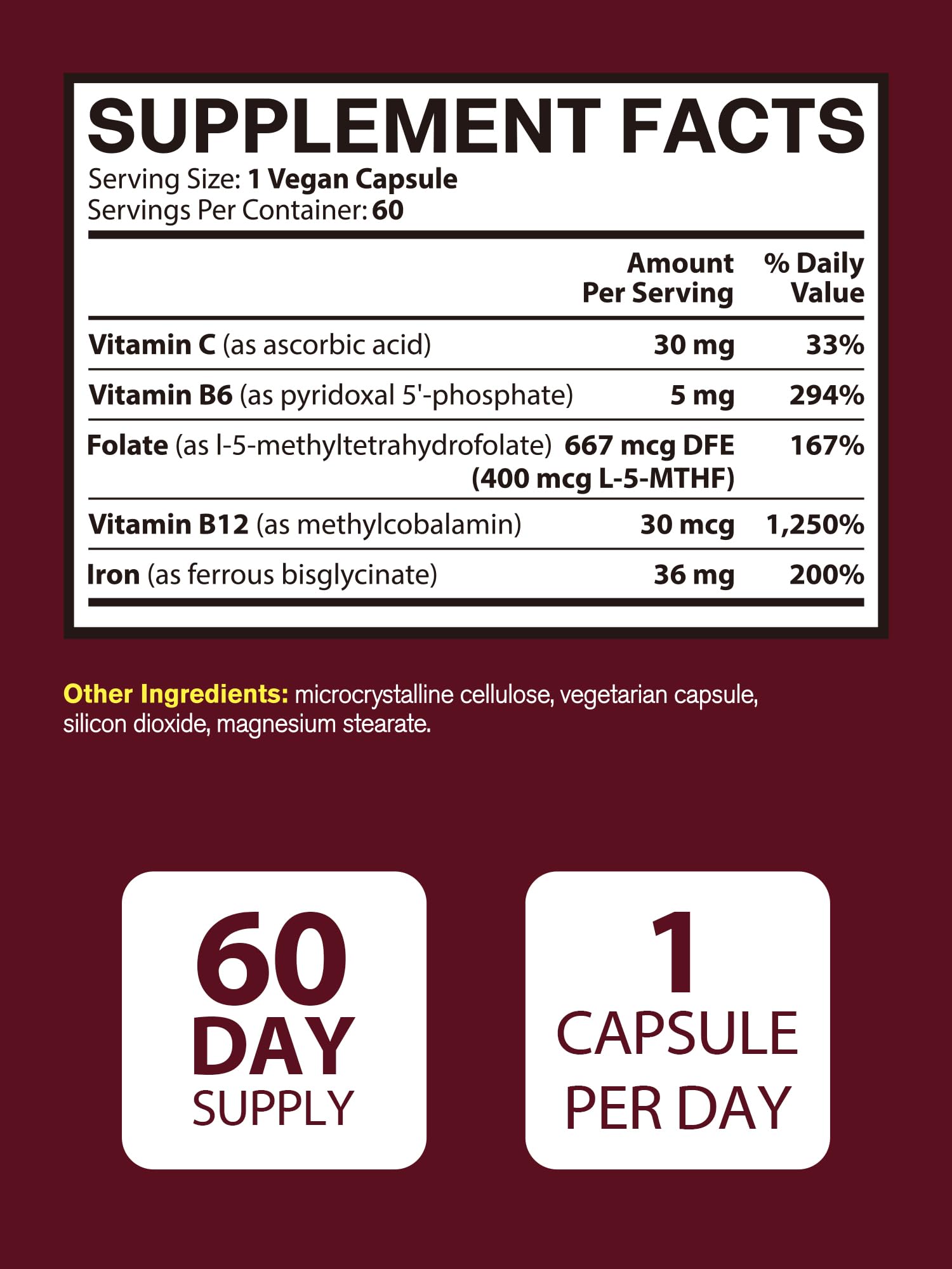 Stomach-friendly iron formula designed for gentle digestion