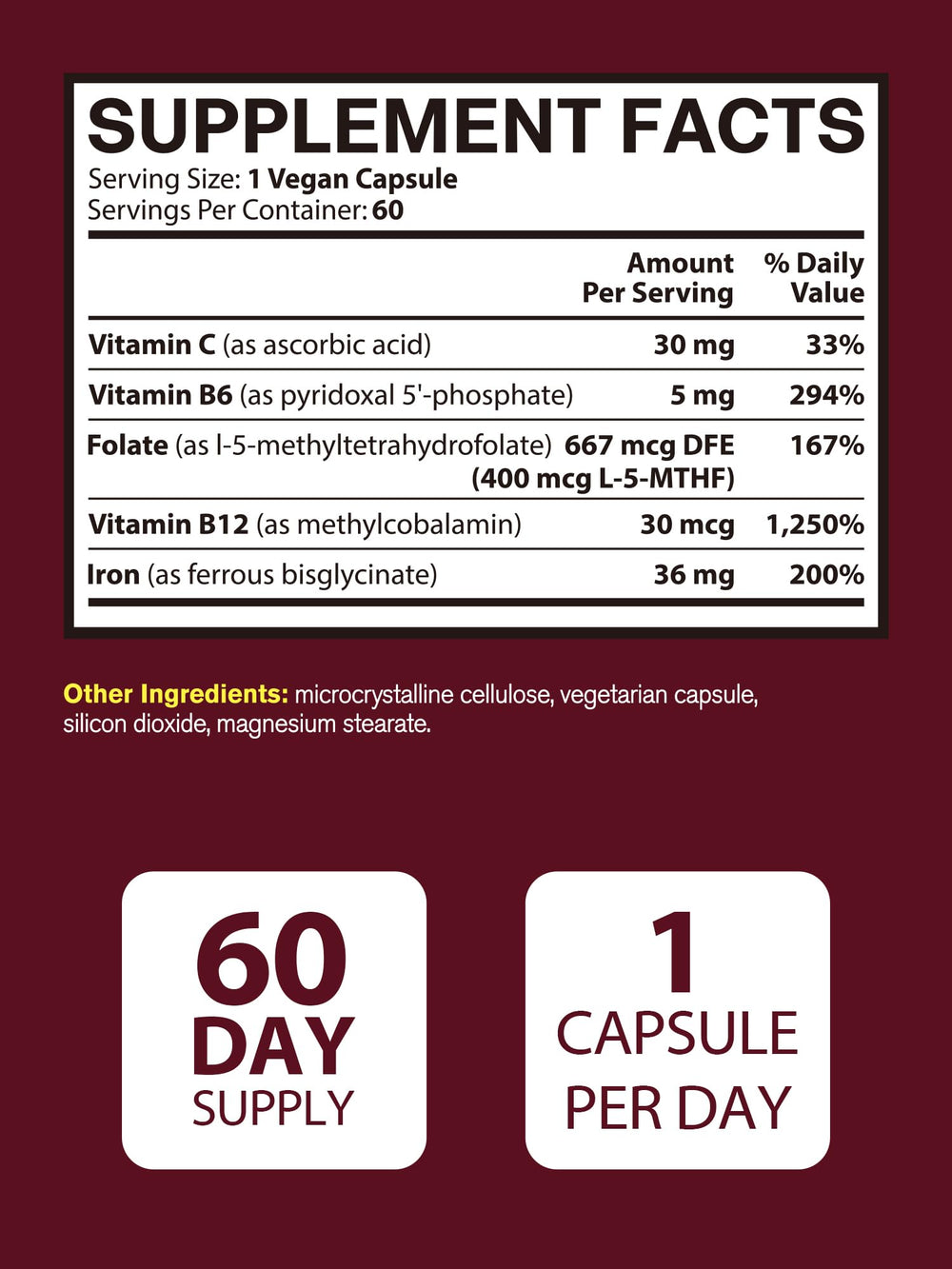 Stomach-friendly iron formula designed for gentle digestion