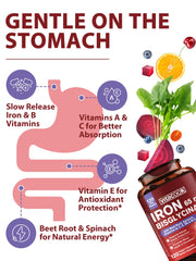 Spinach and beetroot powder ingredients