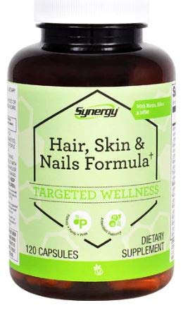 Vitacost Hair, Skin & Nails Formula bottle – 120 capsules