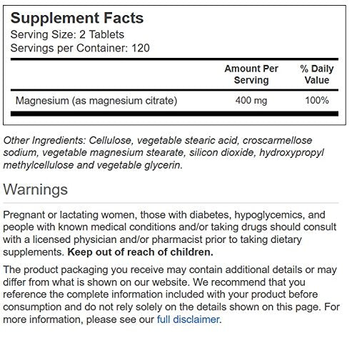 Vitacost Magnesium Citrate bottle with packaging and label