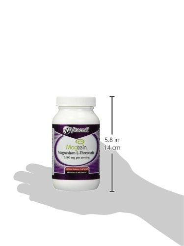Vitacost Magtein product packaging with 90 Vegetarian Capsules