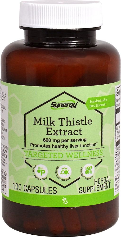 Bottle of Vitacost Milk Thistle Extract 600 mg