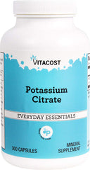 Vitacost Potassium Citrate 99 mg - 300 capsules bottle