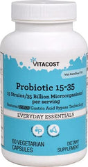 Bottle of Vitacost Probiotic 15-35 - 60 vegetarian capsules