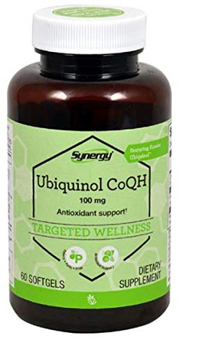 Vitacost Synergy Ubiquinol CoQH 100 mg softgels featuring Kaneka QH
