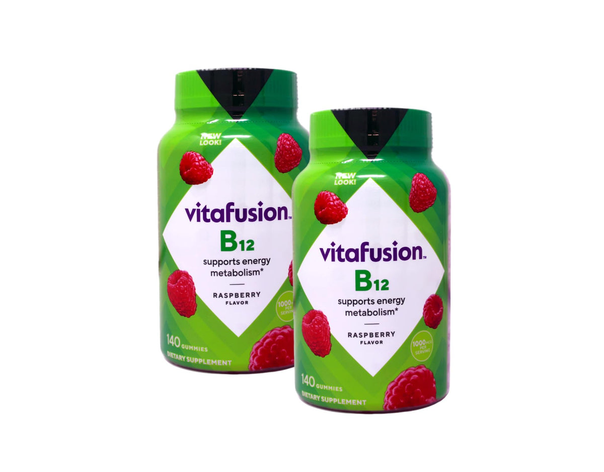 Vitafusion B-12 1000mcg gummy bottle front view