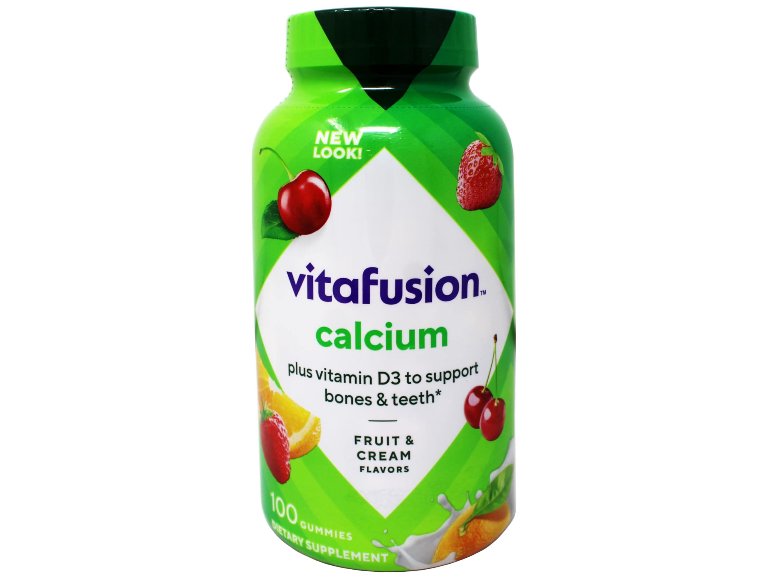 Bottle of Vitafusion Calcium Adult Gummy Vitamins