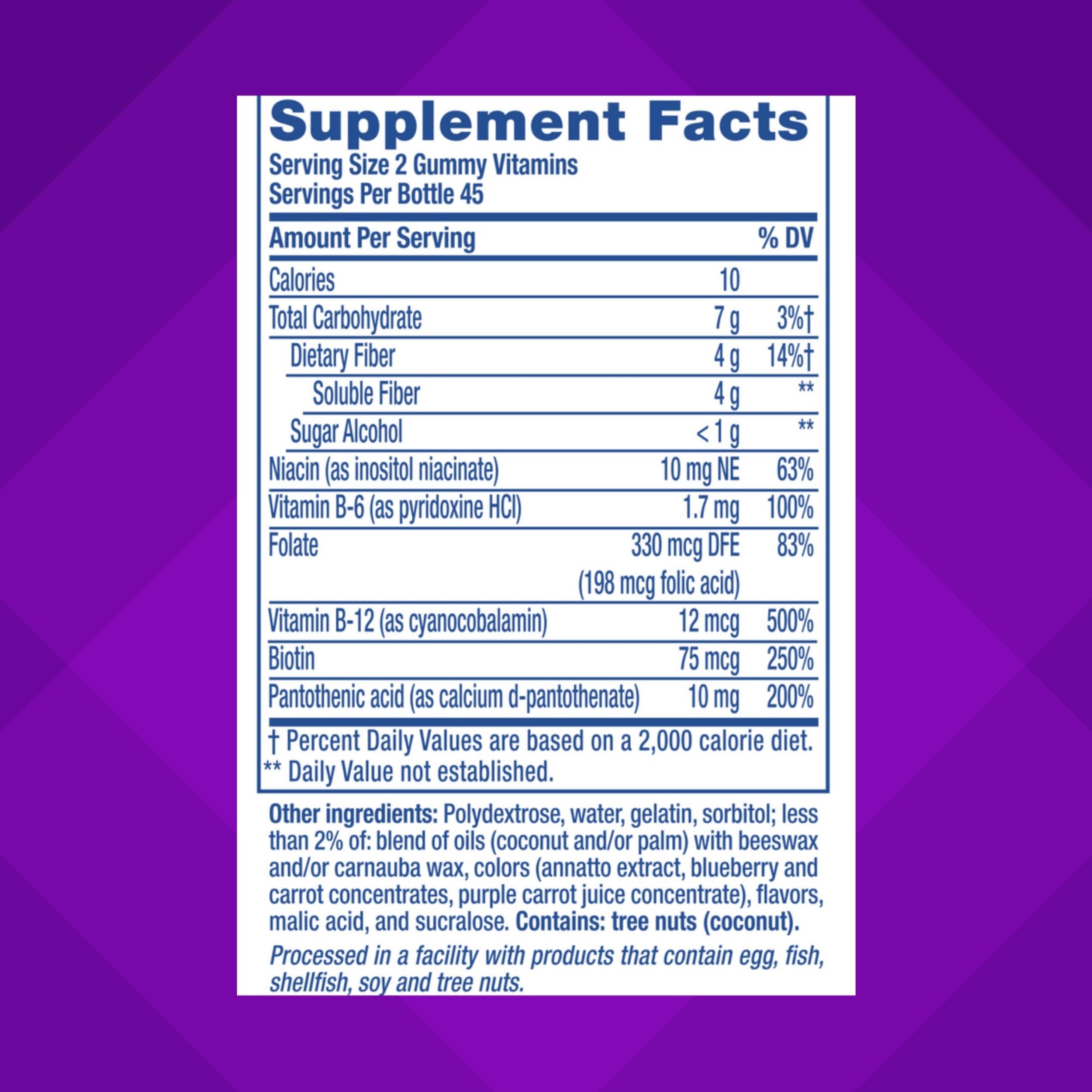 Vitafusion Fiber Well Fit berry gummies, flavorful daily fiber
