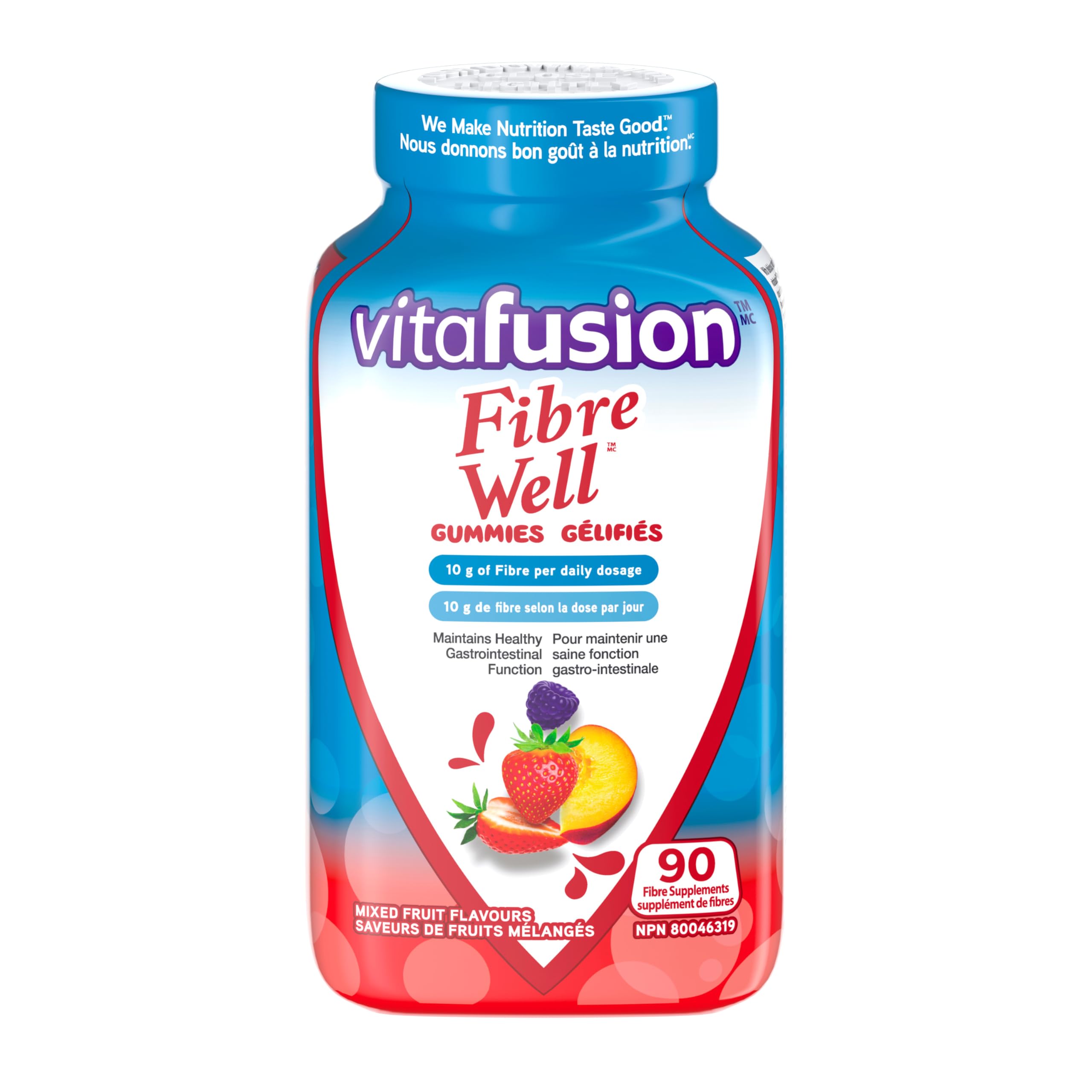 Vitafusion Fibre Well Gummies bottle front view