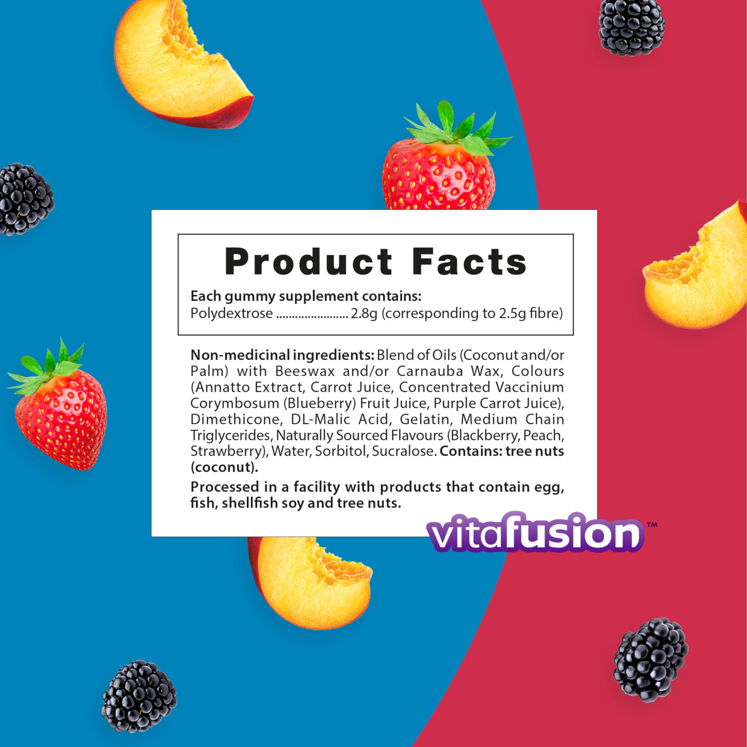 Assorted fruit-flavored Fibre Well gummies