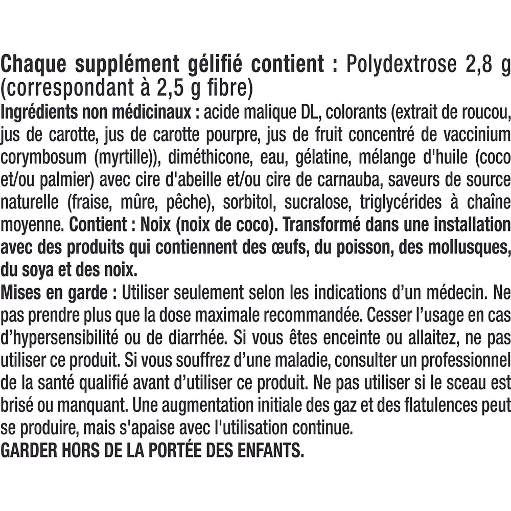 Vitafusion Fibre Well label and branding on bottle