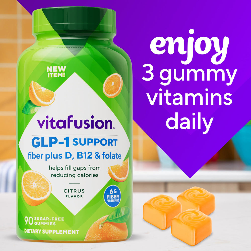 Packaging and gummies preview with clean nutrition panel.