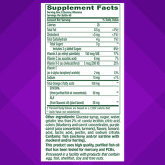 Label indicating no artificial flavors or sweeteners