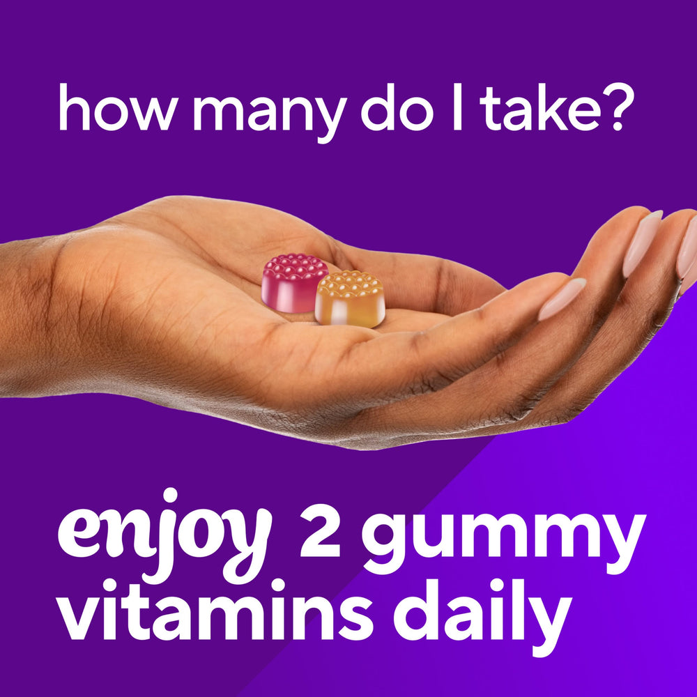 Serving suggestion: two gummies for daily intake
