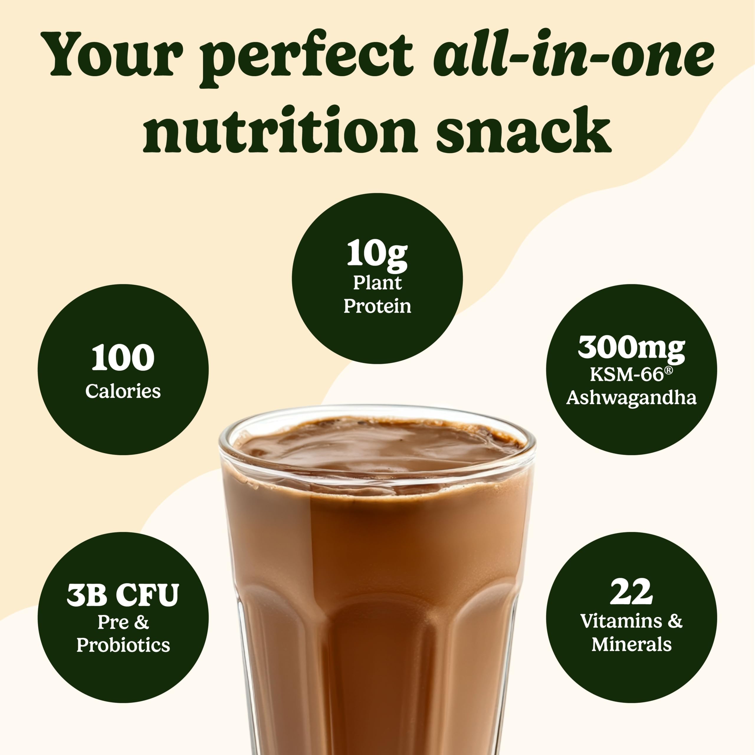 VitaHustle ONE Ashwagandha blend close-up for daily adaptogen support potential.