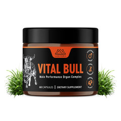 Vital Bull Beef Organ supplement bottle with capsules