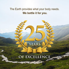 Bottle with one-ounce serving cup for Vital Earth Joint Support