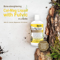 Vital Earth Minerals Cal-Mag Liquid with fulvic acid and plant-based minerals