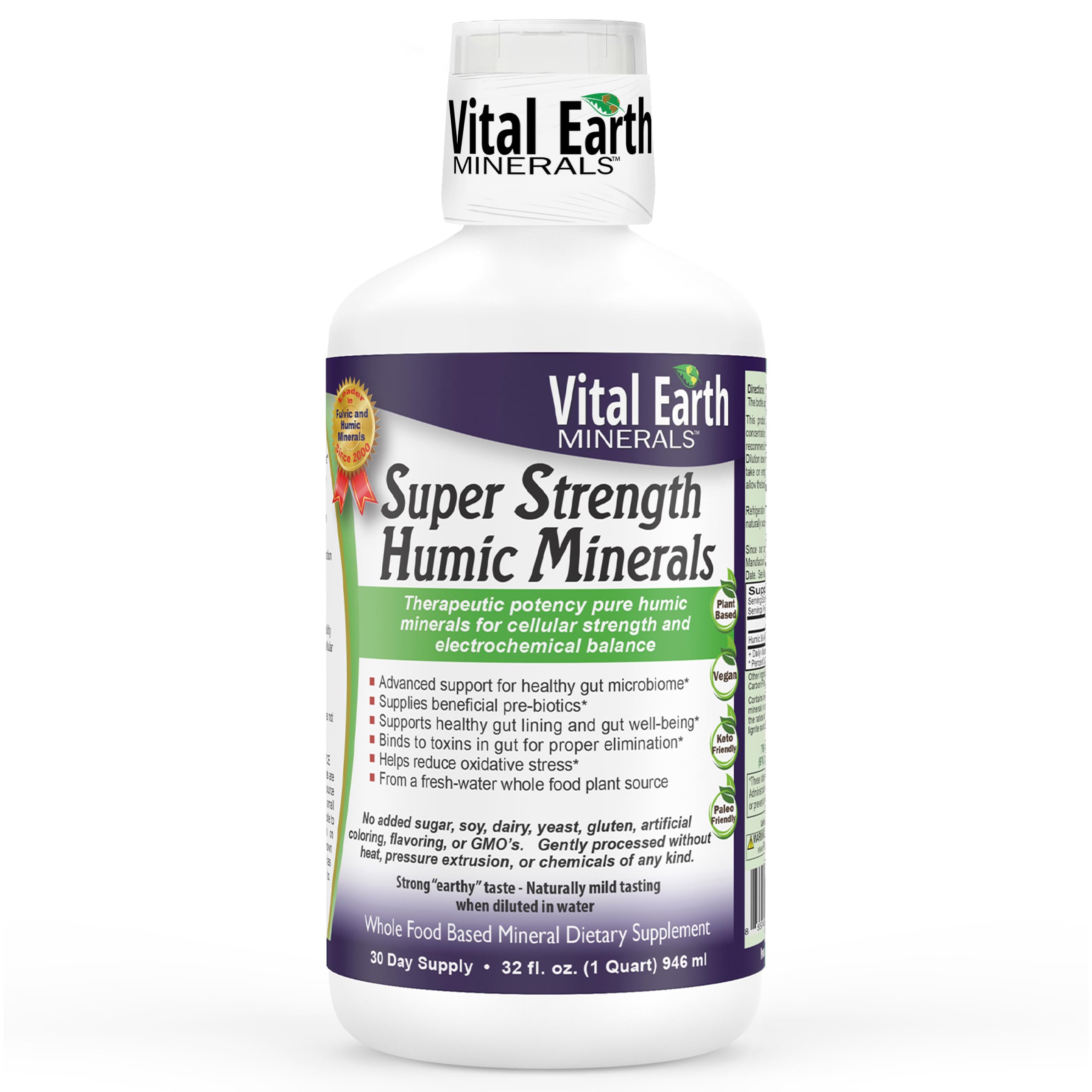 Vital Earth Minerals humic minerals 32 oz bottle