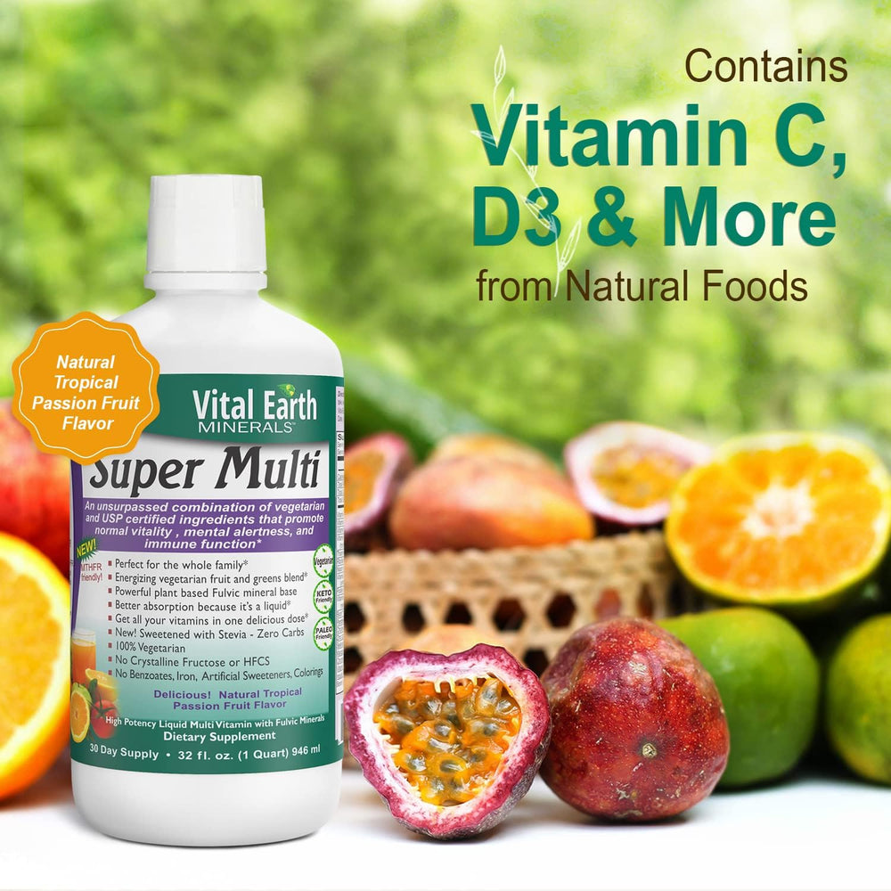 Liquid multivitamin suitable for adults and kids