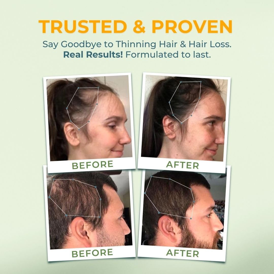 Close-up of healthy hair after using Vital Hair Complex