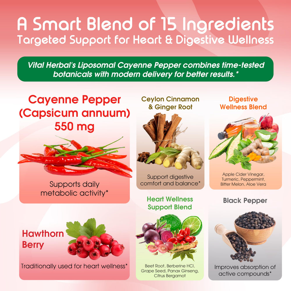 Digestive wellness ingredients including apple cider vinegar and turmeric