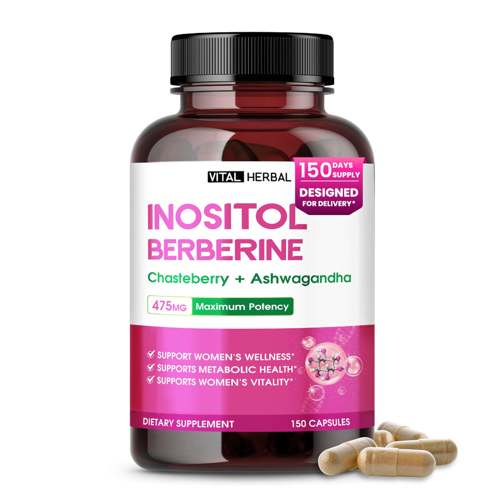 Vital Herbal front label showing product name and benefits for easy recognition