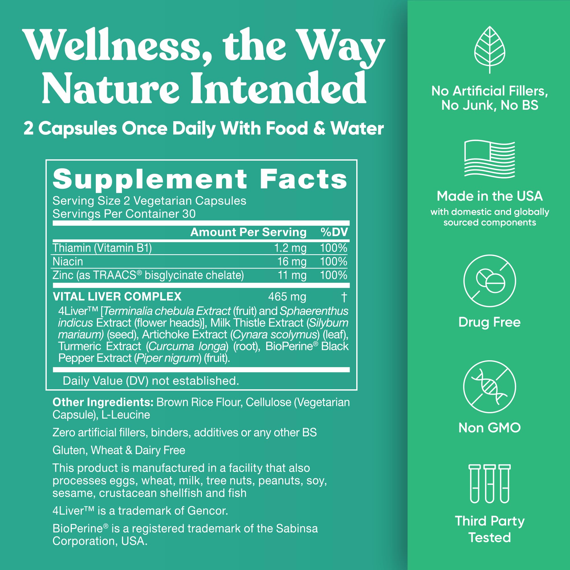 Vegetarian capsules with natural ingredients