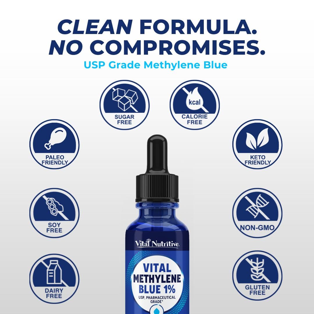 Product shot showing the dropper and blue liquid against white background