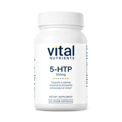 Vital Nutrients 5-HTP 100mg bottle with label