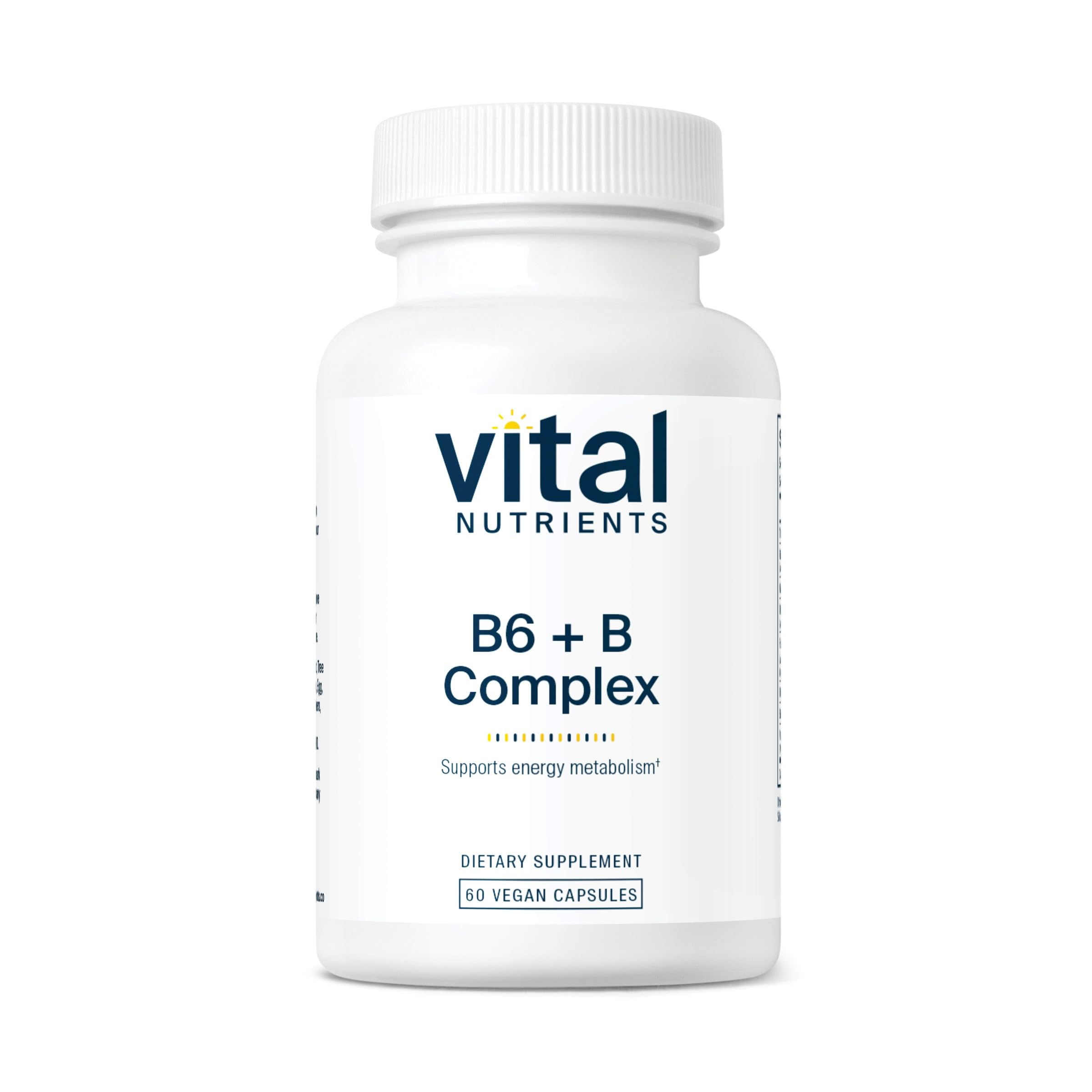 Vital Nutrients B6 + B Complex bottle on display