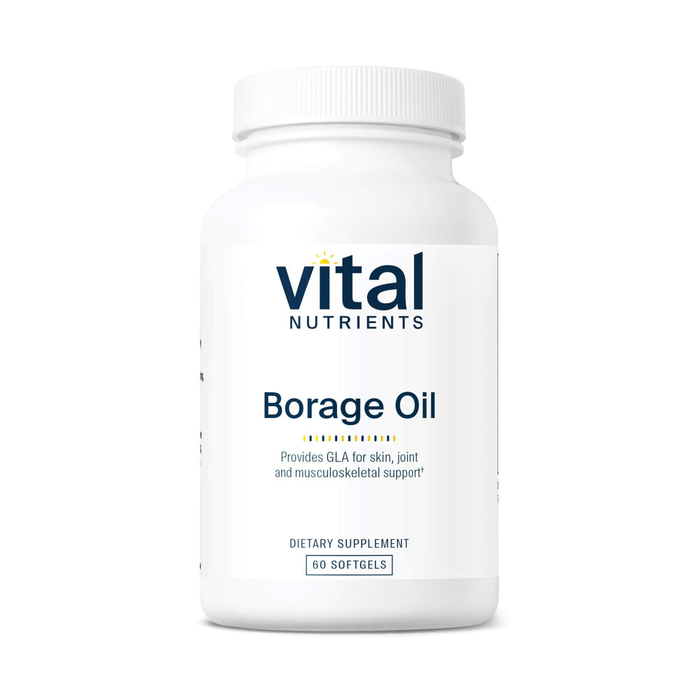 Vital Nutrients Borage Oil 1000mg softgels bottle