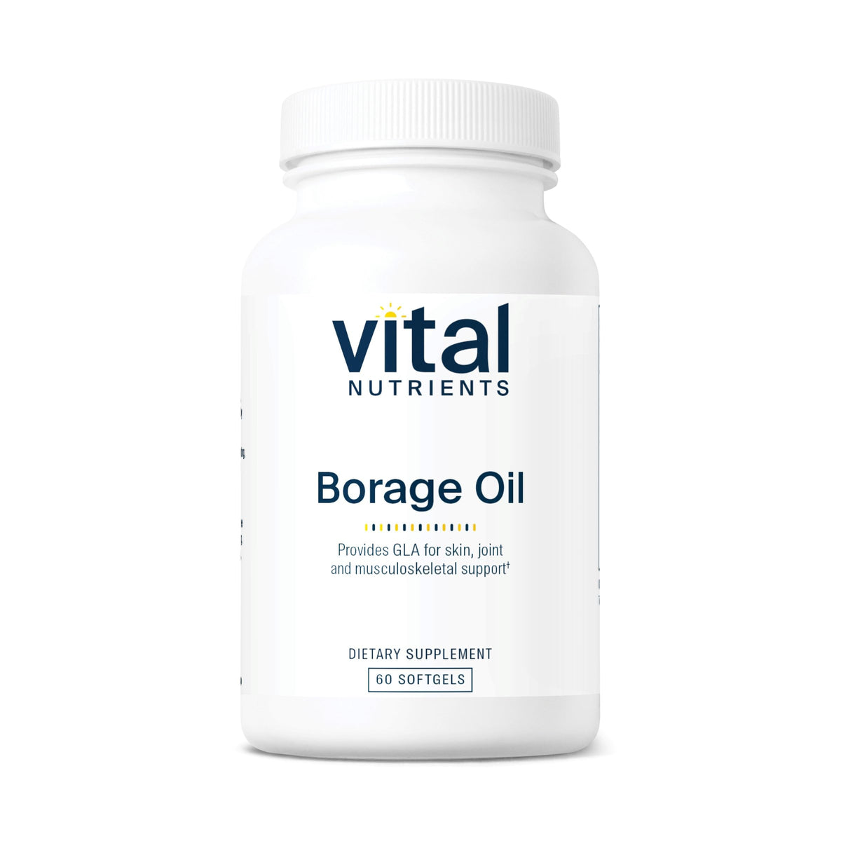 Vital Nutrients Borage Oil 1000mg softgels bottle