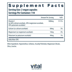 Close-up of Vitamin C 500mg capsule