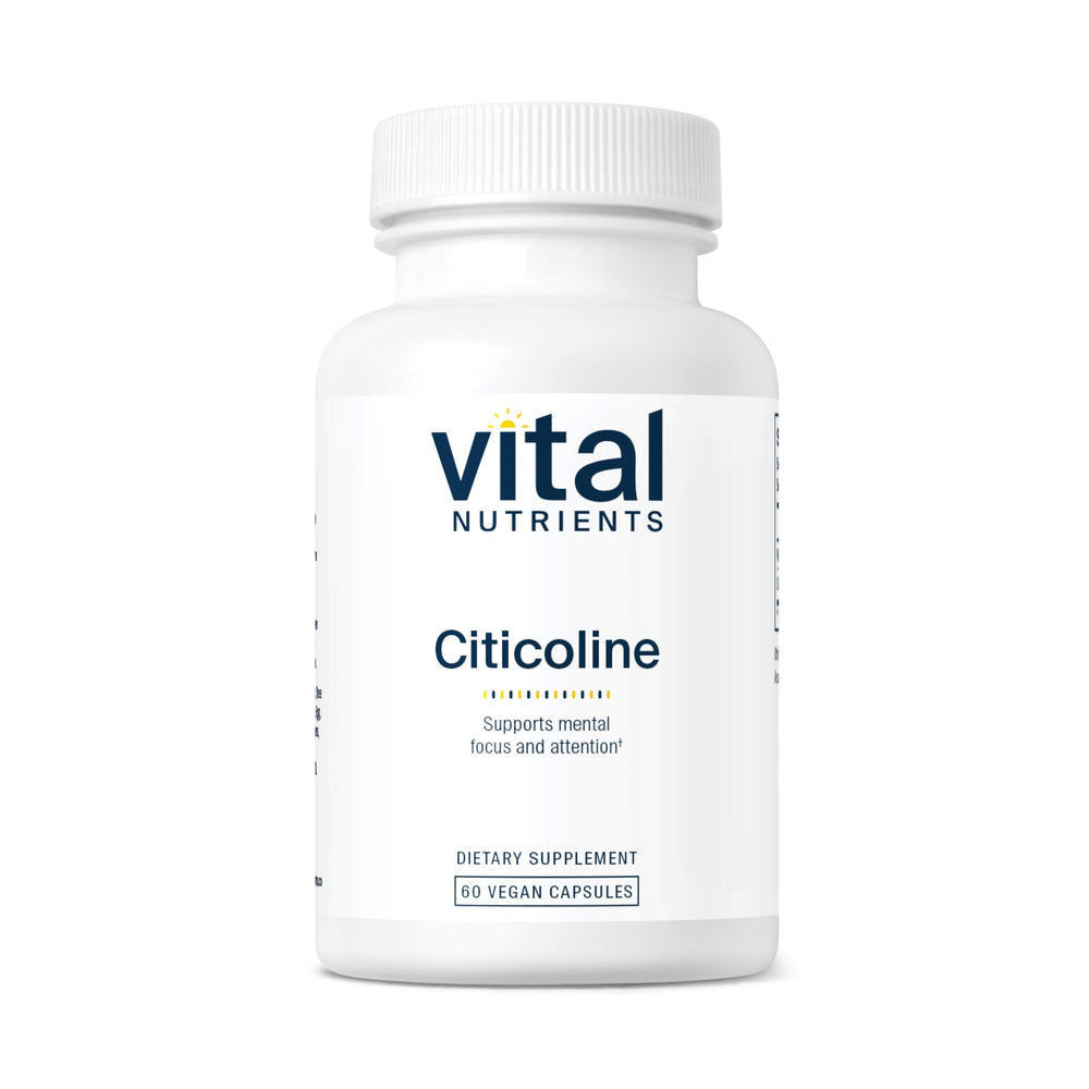 Vital Nutrients Citicoline bottle with 60 vegetarian capsules 250 mg – front view
