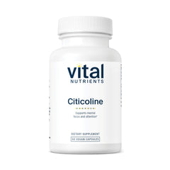 Vital Nutrients Citicoline bottle with 60 vegetarian capsules 250 mg – front view