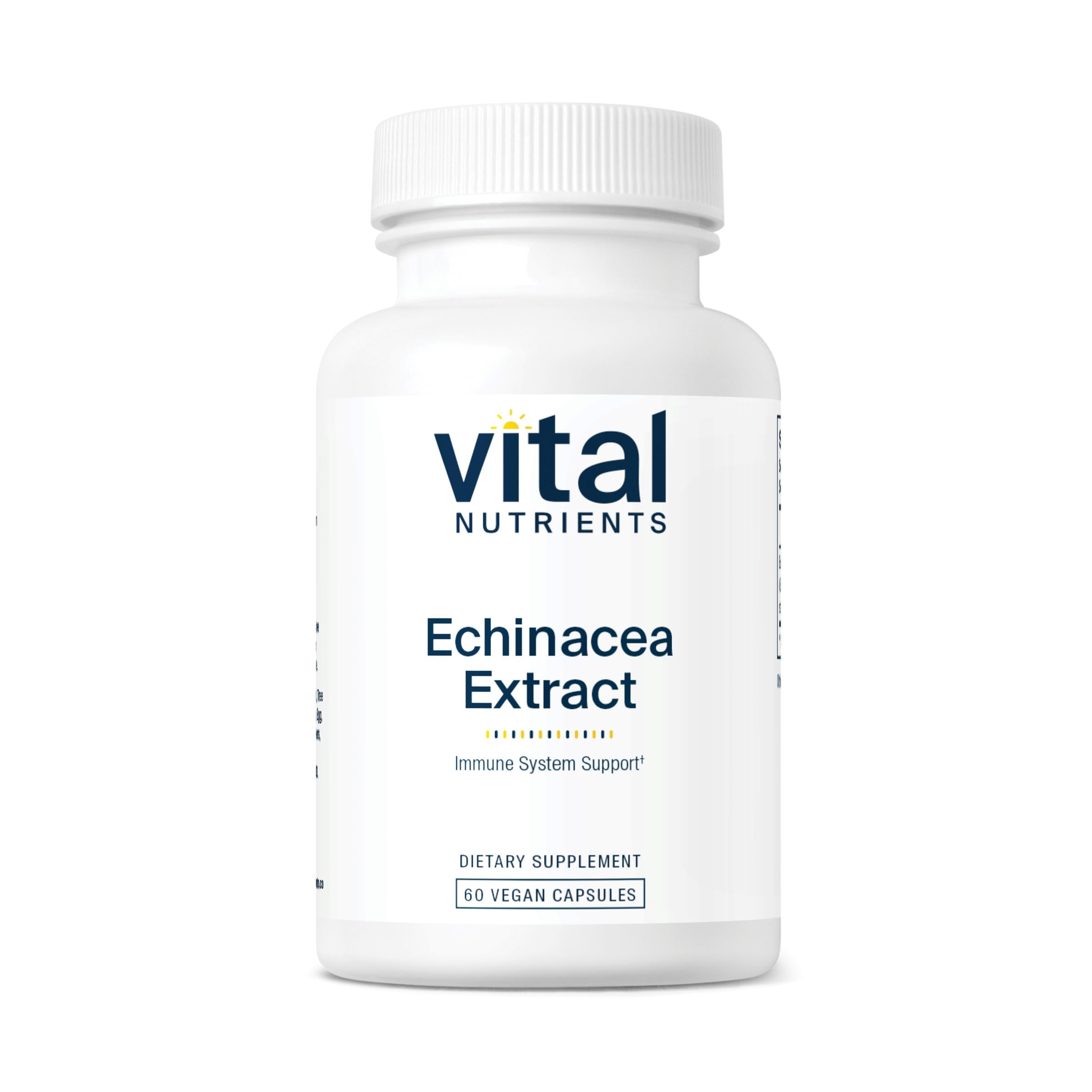 Bottle of Vital Nutrients Echinacea Extract 1000mg - 60 vegan capsules