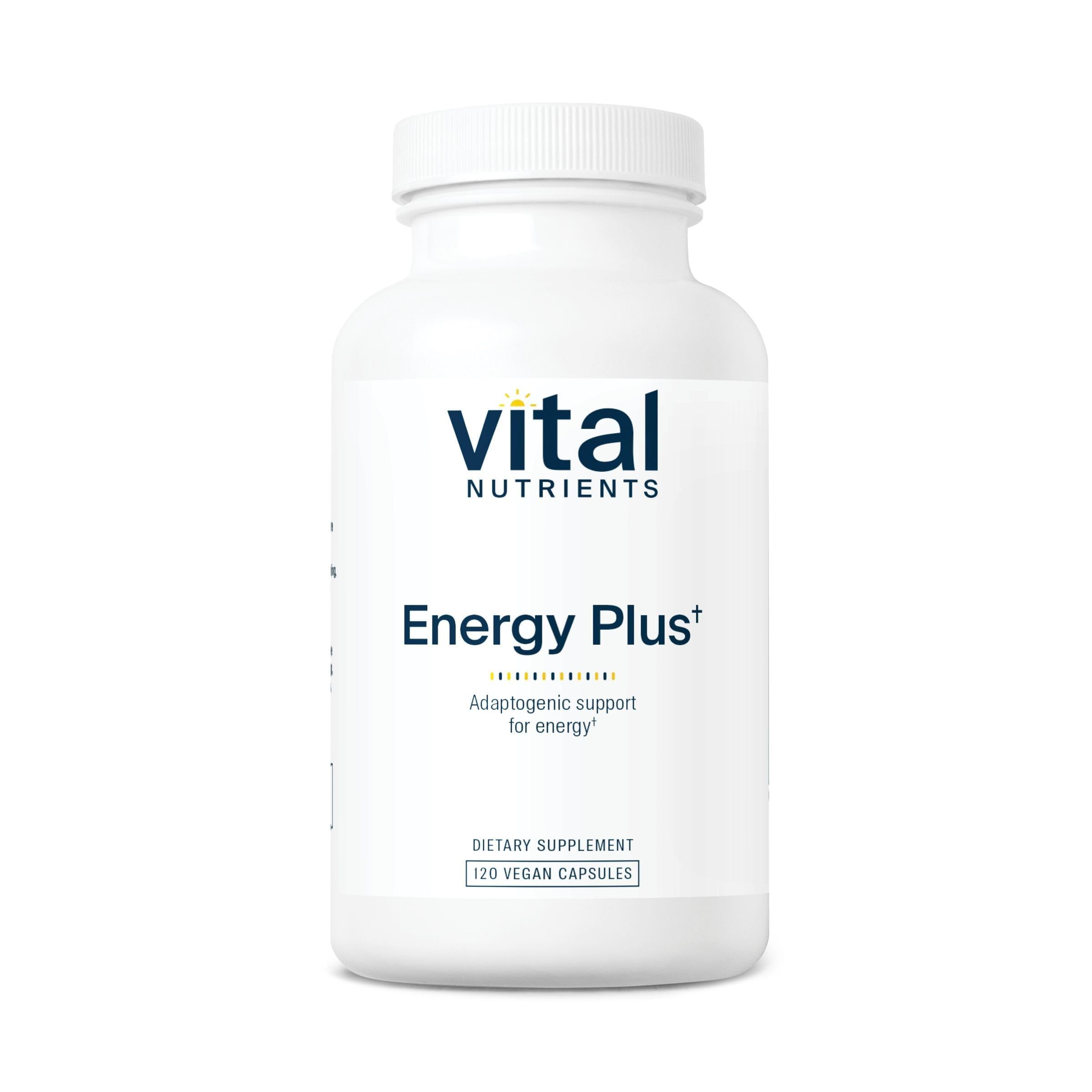 Vital Nutrients Energy Plus bottle and capsules