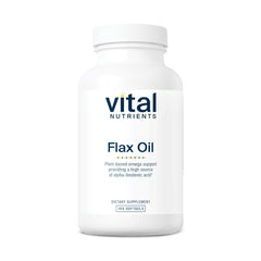 Vital Nutrients Flax Seed Oil 3000mg cold-pressed bottle