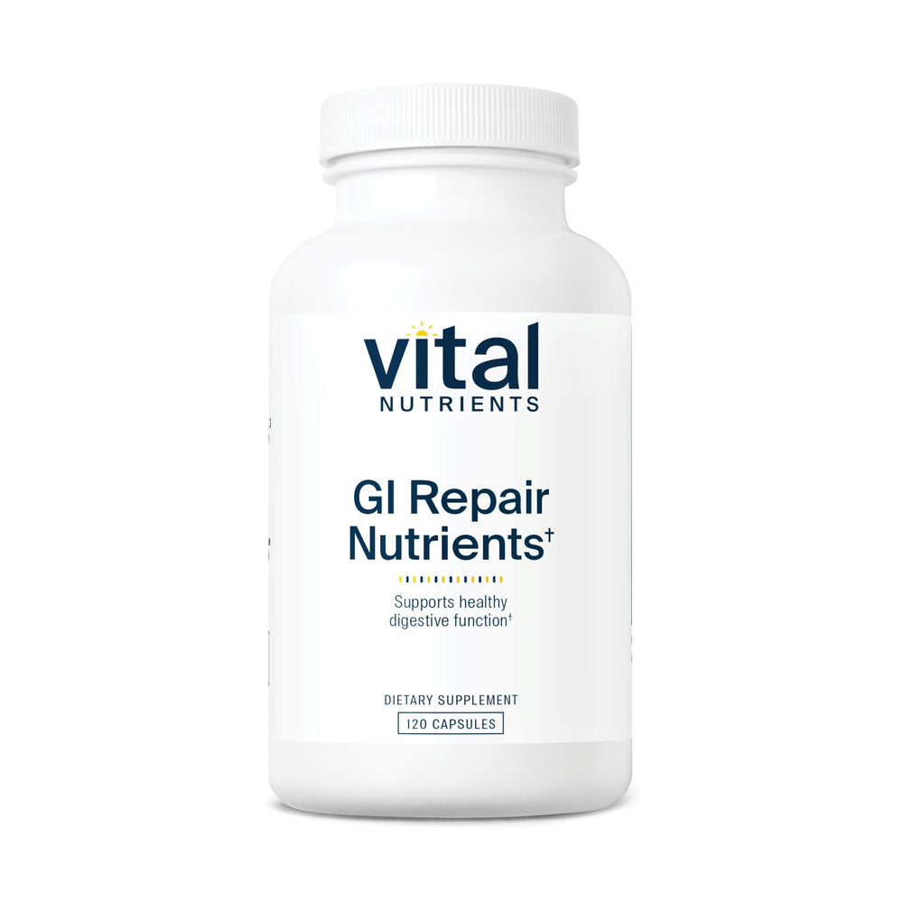 Vital Nutrients GI Repair Nutrients bottle front highlighting gut support for daily wellness
