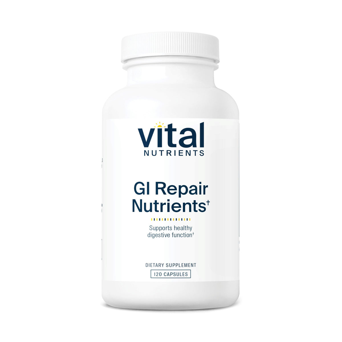 Vital Nutrients GI Repair Nutrients bottle front highlighting gut support for daily wellness