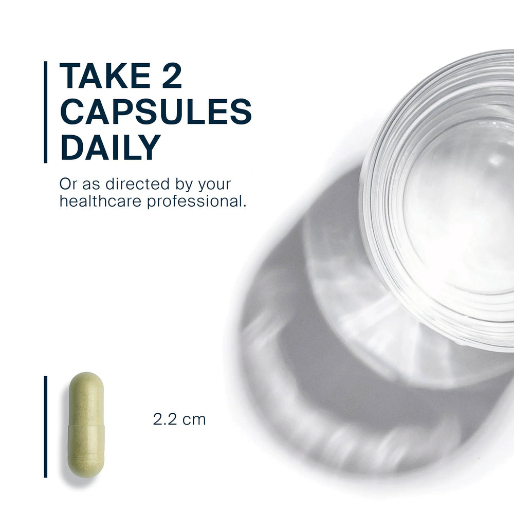 Vital Nutrients GLP-1 Complete probiotic-postbiotic blend suggesting gut-brain connection