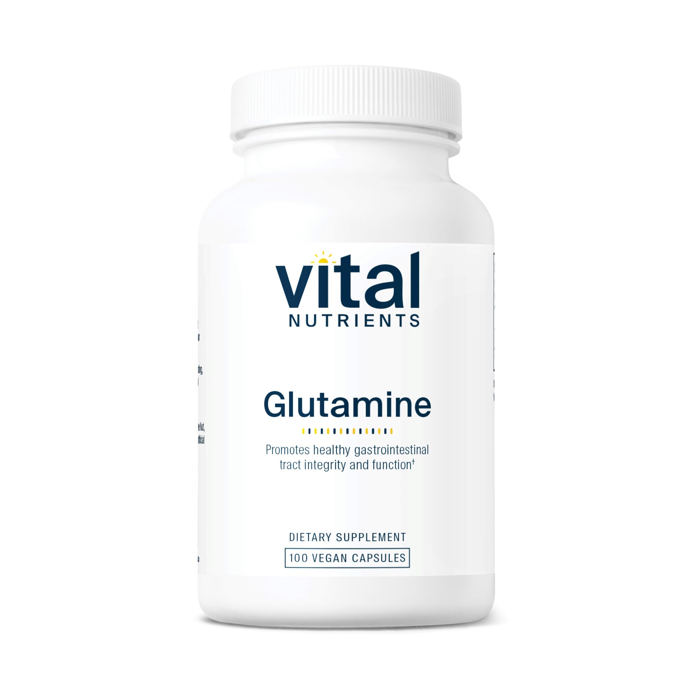 Vital Nutrients Glutamine bottle with 90 capsules