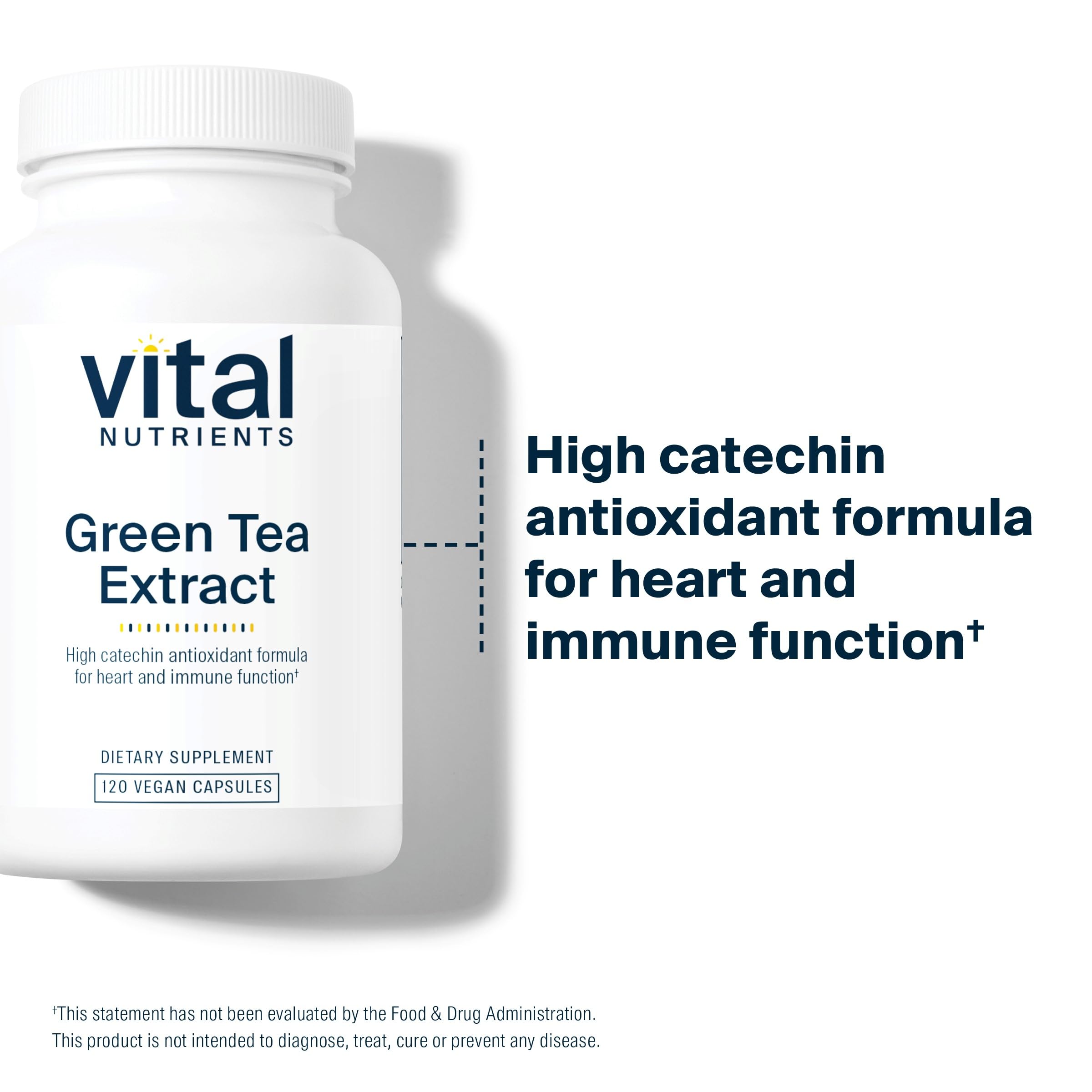 120-capsule bottle with green tea extract imagery