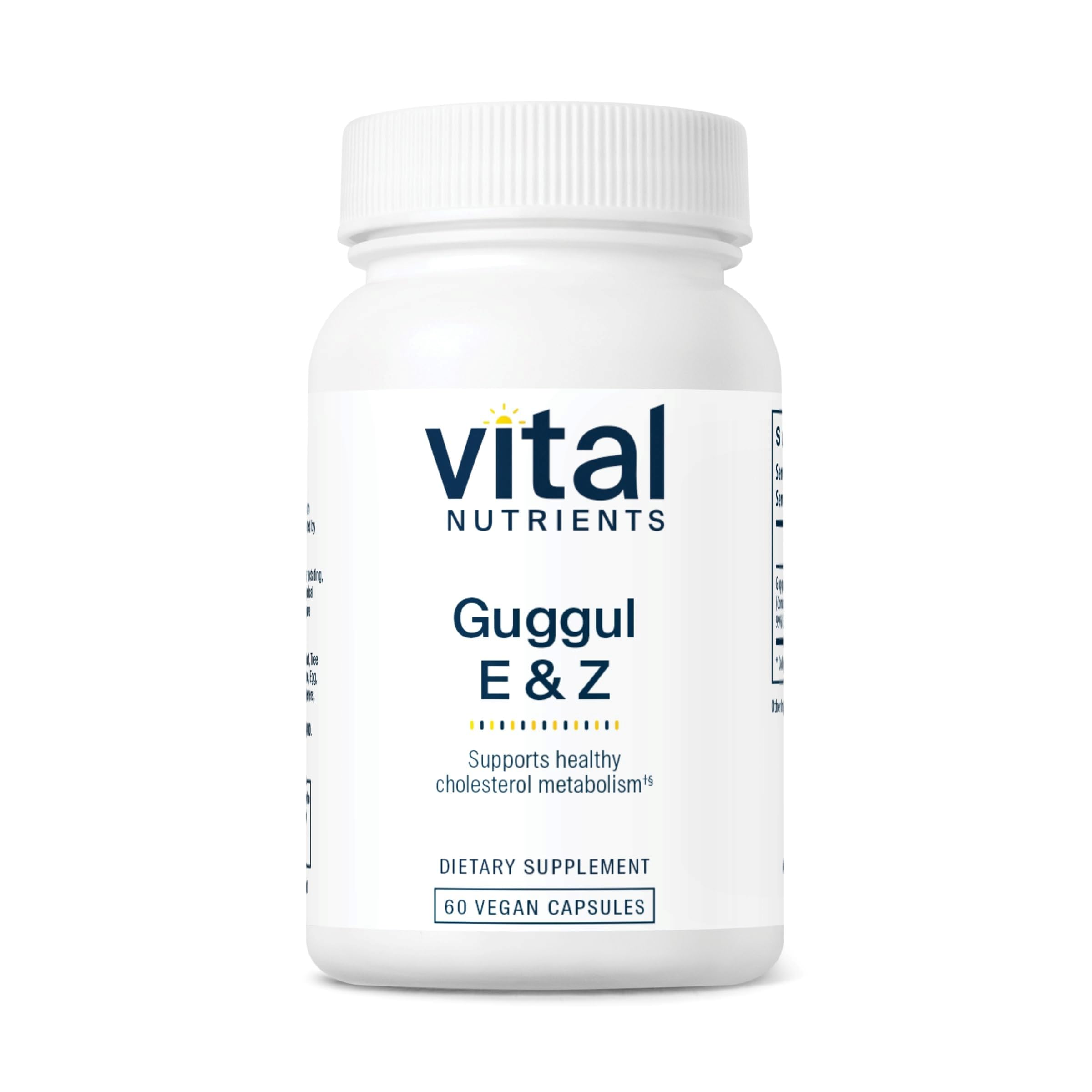 Vital Nutrients Guggul E & Z bottle with 60 capsules