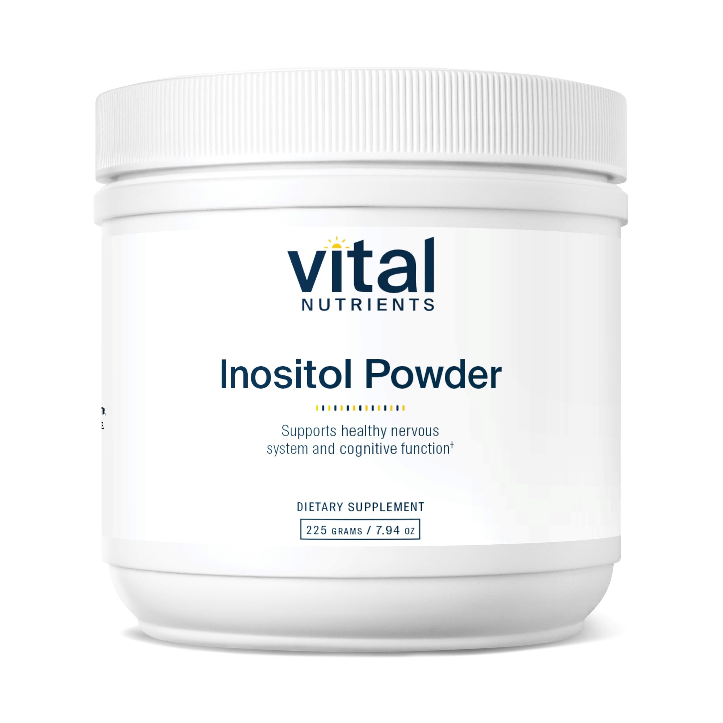 Front view of Vital Nutrients Inositol Powder bottle
